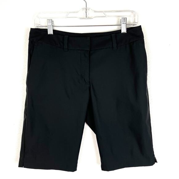 Ladies Nike Dri-Fit Golf Shorts in Black Athleisure Sportswear - Picture 3 of 9
